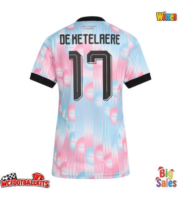 Belgium Charles De Ketelaere #17 Replica Away Stadium Shirt for Women World Cup 2026 Short Sleeve